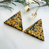 L45 x W50 x H9 Royal Orange Triangle Treasure Mountain Turquoise, Set of 2 Background