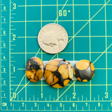 Medium Earth Brown Mixed Treasure Mountain, Set of 3 Dimensions