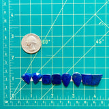 Small Deep Blue Mixed Lapis Lazuli, Set of 8 Dimensions
