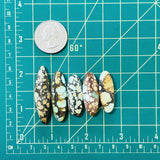 Large Mixed Surfboard Treasure Mountain Turquoise, Set of 5 Dimensions