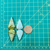 Large Mixed Teardrop Mixed Turquoise, Set of 4 Dimensions