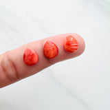 8x12mm Teardrop Spiny Oyster, Set of 2