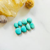 Small Sky Blue Freeform Sleeping Beauty Turquoise, Set of 8 Background
