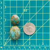 Large Sea Green Nugget Treasure Mountain, Set of 2 Extra