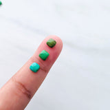 5x5mm Square Sonoran Gold Turquoise Cabochons, Set of 4