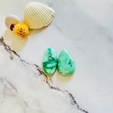 Large Mint Green Mixed Broken Arrow Variscite, Set of 2 Background