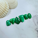 Medium Mint Green Mixed Lucid Variscite, Set of 6 Background