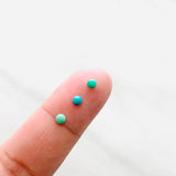 3x3mm Round Carico Lake, Set of 10