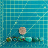 Medium Ocean Blue Nugget Treasure Mountain, Set of 6 Extra