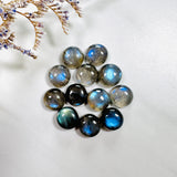 10x10mm Round Labradorite, Set of 4