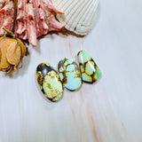 Medium Mixed Mixed Mixed Turquoise, Set of 3 Background