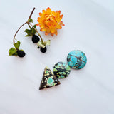Large Sea Green Mixed Treasure Mountain, Set of 3 Background