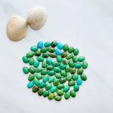6x8mm Oval Sonoran Gold Turquoise Cabochons, Set of 2