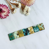 Medium Mixed Bar Mixed Turquoise, Set of 7 Background