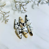 Large white Teardrop Purple Lavender Variscite, Set of 6 Background