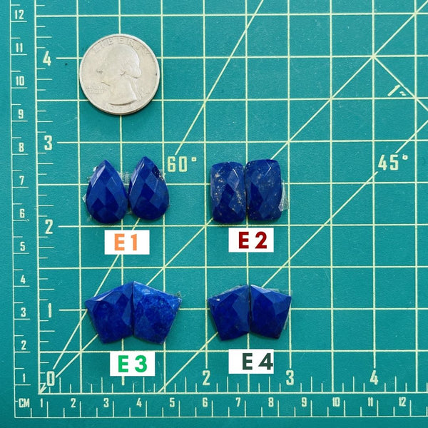 4. Medium Freeform Lapis Lazuli, Set of 2 - 122623