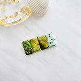 Medium Royal Orange Bar Mixed Turquoise, Set of 4 Background