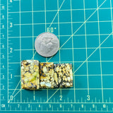 Large Royal Orange Bar Treasure Mountain Turquoise, Set of 3 Dimensions