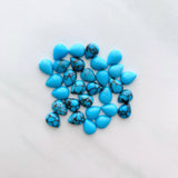 6x8mm Teardrop Prince Egyptian, Set of 4
