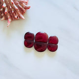 Medium Red Half Moon Rosarita, Set of 6 Background