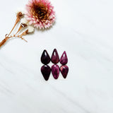 Small Purple Teardrop Spiny Oyster, Set of 6 Background