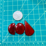 Large Red Mixed Rosarita, Set of 3 Dimensions