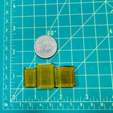 Medium Swamp Green Bar Rosarita, Set of 3 Dimensions