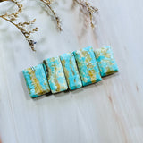 Large Sky Blue Bar Sand Hill Turquoise, Set of 5 Background