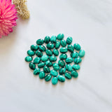 6x8mm Oval Malachite, Set of 4