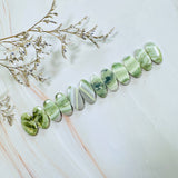 Medium Lime Green Oval Green Serpentine Serpentine, Set of 12 Background