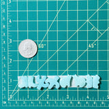 Medium Sky Blue Mixed Sonora Turquoise, Set of 8 Dimensions