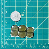 Medium Swamp Green Half Moon Rosarita, Set of 6 Dimensions
