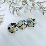 Large Earth Brown Round Purple Lavender Variscite, Set of 3 Background