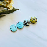 Medium Mixed Round Mixed Turquoise, Set of 4 Background