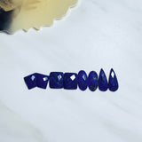 Medium Deep Blue Mixed Lapis Lazuli, Set of 8 Background
