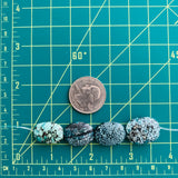 Medium Sky Blue Nugget Yungai, Set of 4 Extra