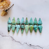 Medium Mixed Teardrop Mixed Turquoise, Set of 16 Background