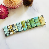 Medium Mixed Bar Mixed Turquoise, Set of 9 Background