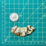 Medium Pale Brown Petal Giraffe Turquoise, Set of 5 Dimensions