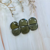 Medium Swamp Green Half Moon Rosarita, Set of 6 Background