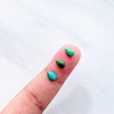 4x6mm Teardrop Sonoran Gold Turquoise Cabochons, Set of 10