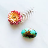 Large Sea Green Nugget Treasure Mountain Background