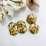 Large Royal Orange Freeform Treasure Mountain Turquoise, Set of 4 Background