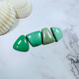 Large Mint Green Mixed Lucid Variscite, Set of 4 Background