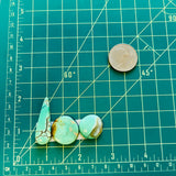 Medium Mint Green Mixed Crescent Lake Variscite, Set of 3 Dimensions