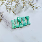 Small Lime Green Petal Broken Arrow Variscite, Set of 10 Background