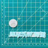 Medium Faint Blue Mixed Sonora Turquoise, Set of 8 Dimensions