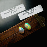 Authentic Ethiopian Mixed Opal Cabochons, set of 2