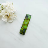 L40 x W10 x H5 Deep Green Bar Bamboo Mountain Turquoise Dimensions