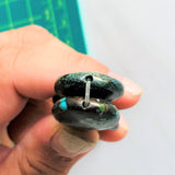 Medium Sea Green Nugget Treasure Mountain, Set of 4 Dimensions